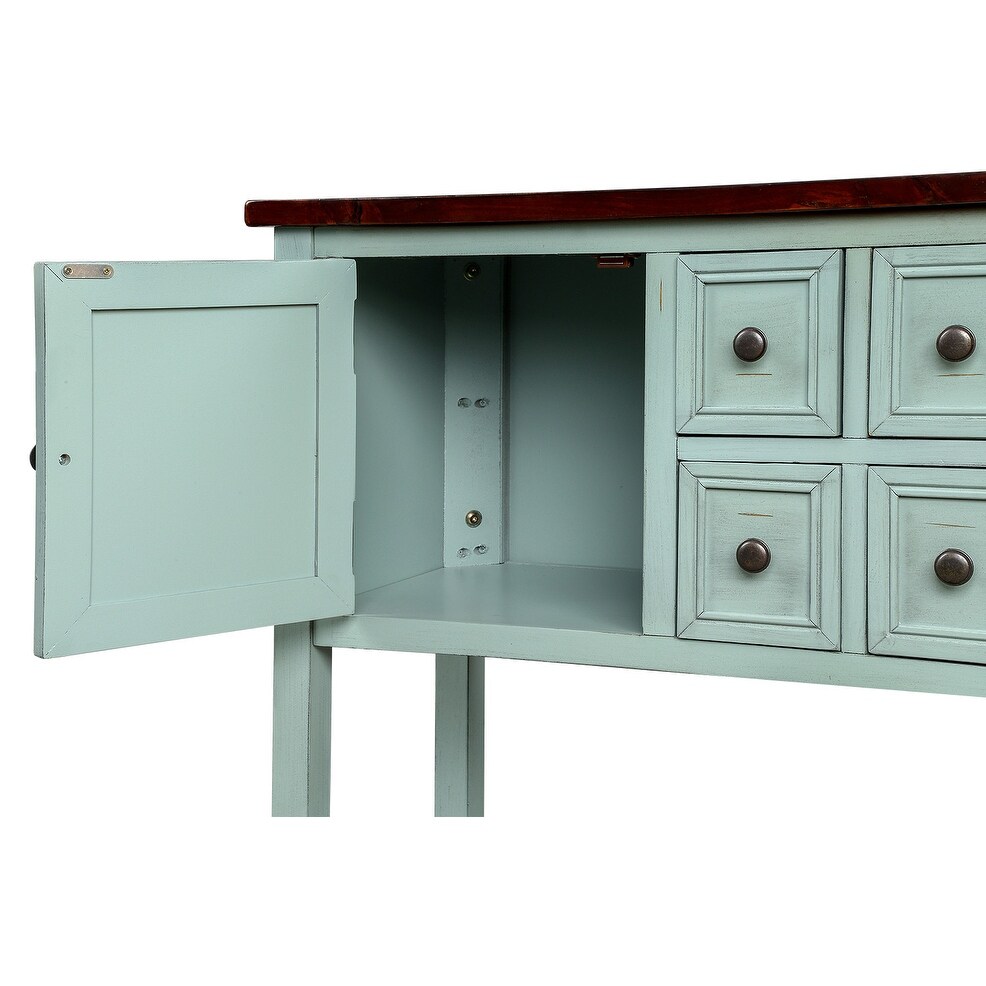 Modern Buffet Sideboard Console Table with Bottom Shelf