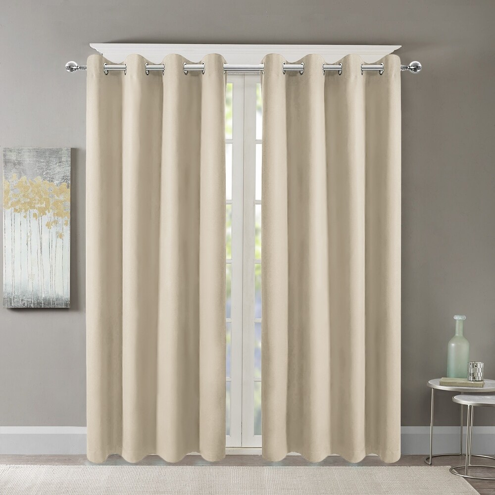 Pro Space Insulated Thermal Blackout Grommet Top Curtain Solid Room Window Drape (1 Panel)