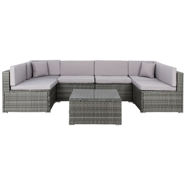 SAFAVIEH Outdoor Living Diona Patio Sectional Set