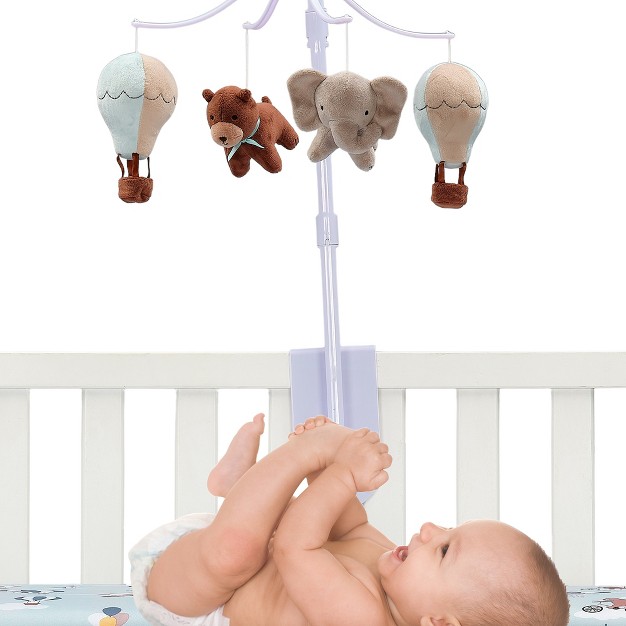 Bedtime Originals Up Up amp Away Air Balloon Musical Baby Crib Mobile Soother Toy