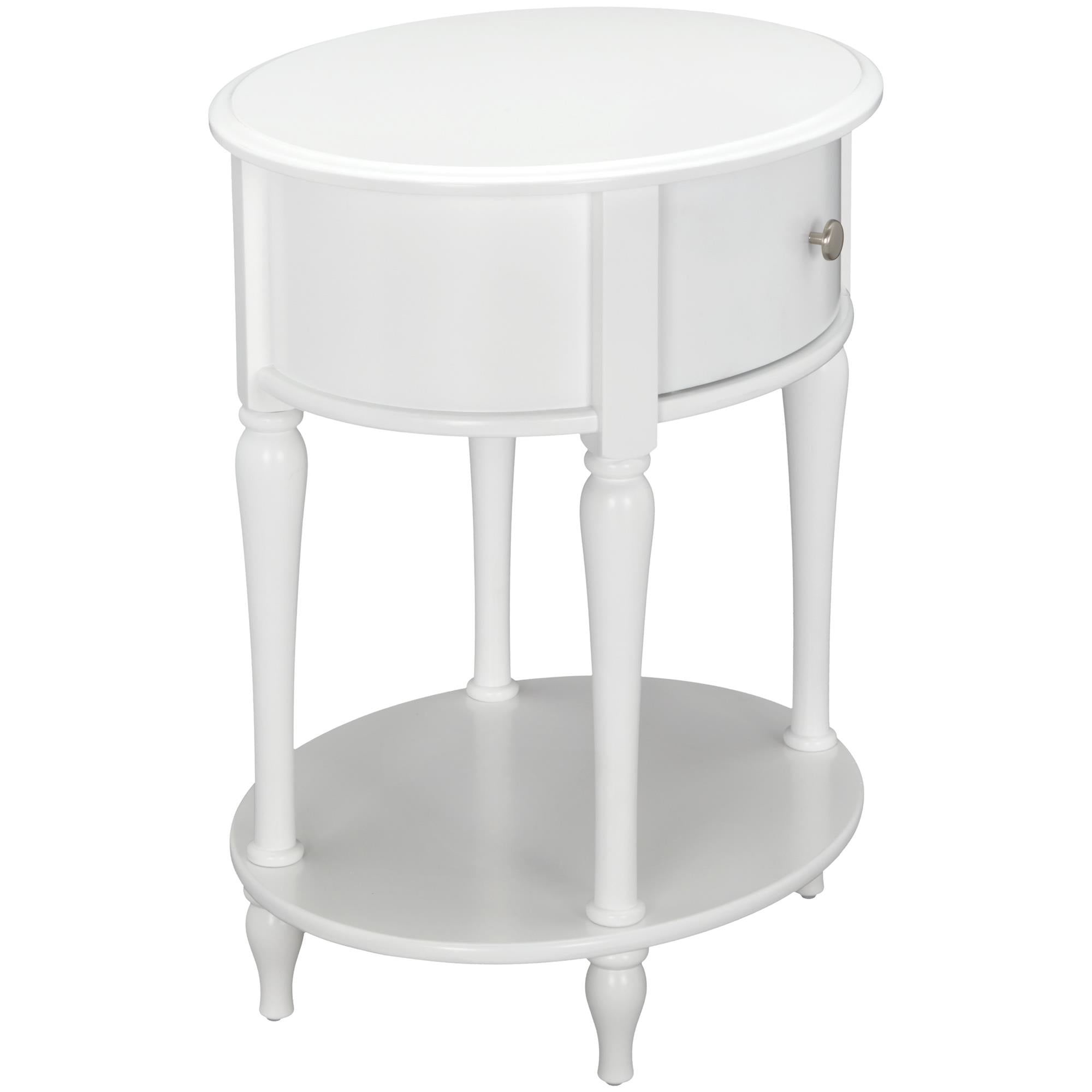 Little Seeds Rowan Valley Laren Oval Nightstand, White