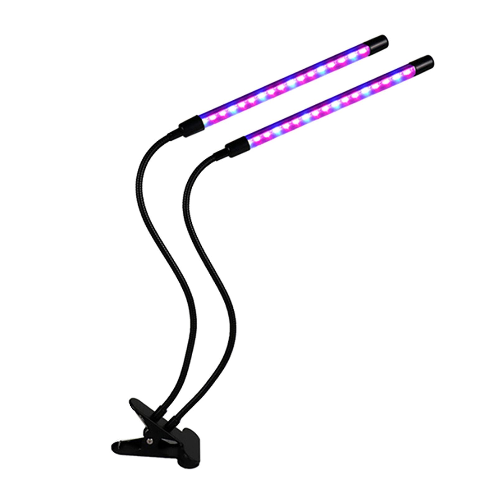 D C 5 V 2a 20w Plant Growth Growing Clip Clamp Lamp Flora Light Usb Powered Operated With Line Controller 3 Levels Timer Timing T-ime Setting Function