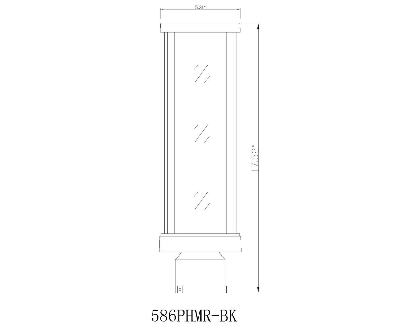 Z-Lite 586PHMRBK