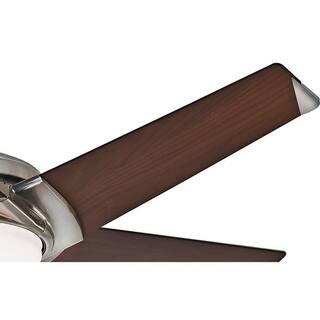 Casablanca Stealth DC 54 in. Indoor Brushed Nickel LED Ceiling Fan with Remote 59164