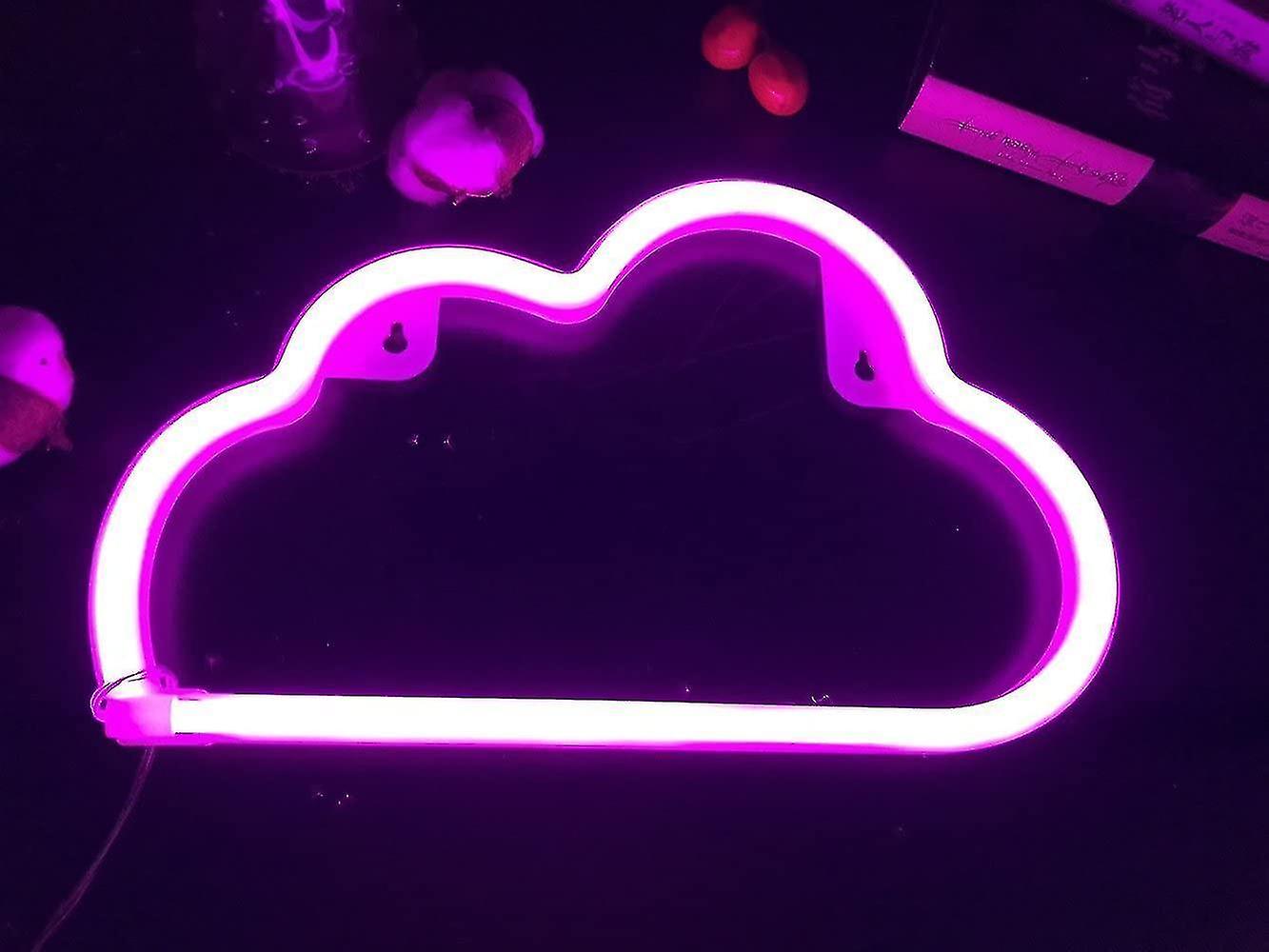 Neon Light Led Cloud Sign Shaped Decor Light Wall Decor For Chistmas Birthday Party Kids Room Living