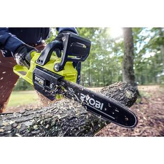 RYOBI ONE+ HP 18V Brushless 10 in. Chainsaw with ONE+ 18V 2.0 Ah Compact Battery and Charger P2502BTL-PSK005