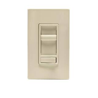 Leviton SureSlide 600-Watt Single Pole and 3-Way Incandescent-CFL-LED Slide Dimmer 5-Pack Light Almond VT5-06674-HT5