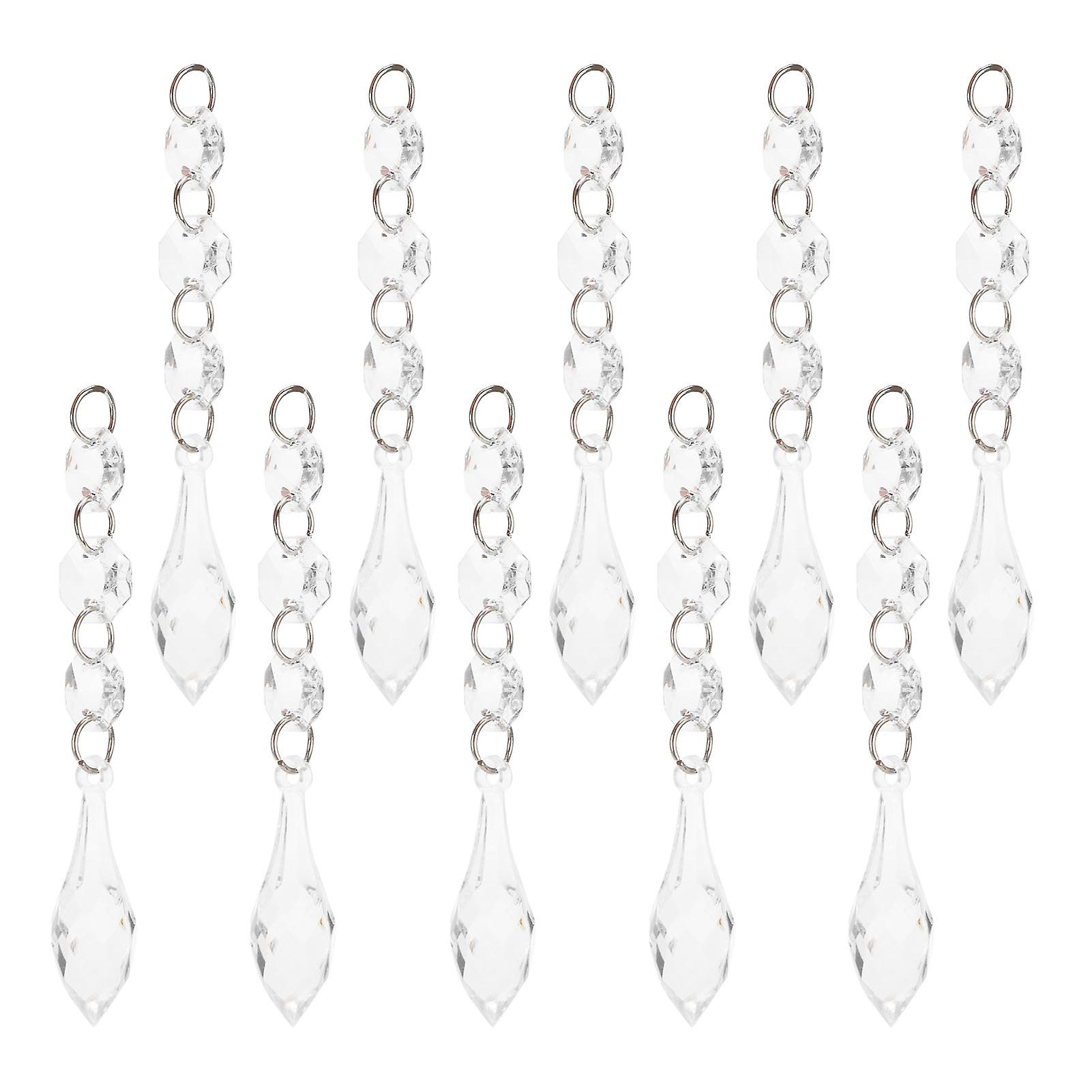 10pcs/bag Acrylic Beads Chain Chandelier Pendant Light Garland Hanging Wedding Decoration