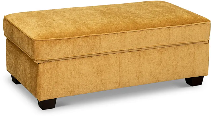 Marinette Yellow Storage Ottoman