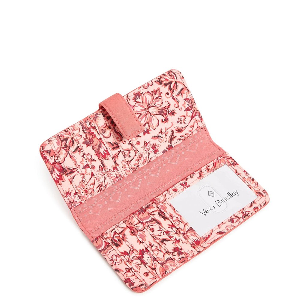 Vera Bradley  RFID Finley Wallet in Terra Cotta Rose