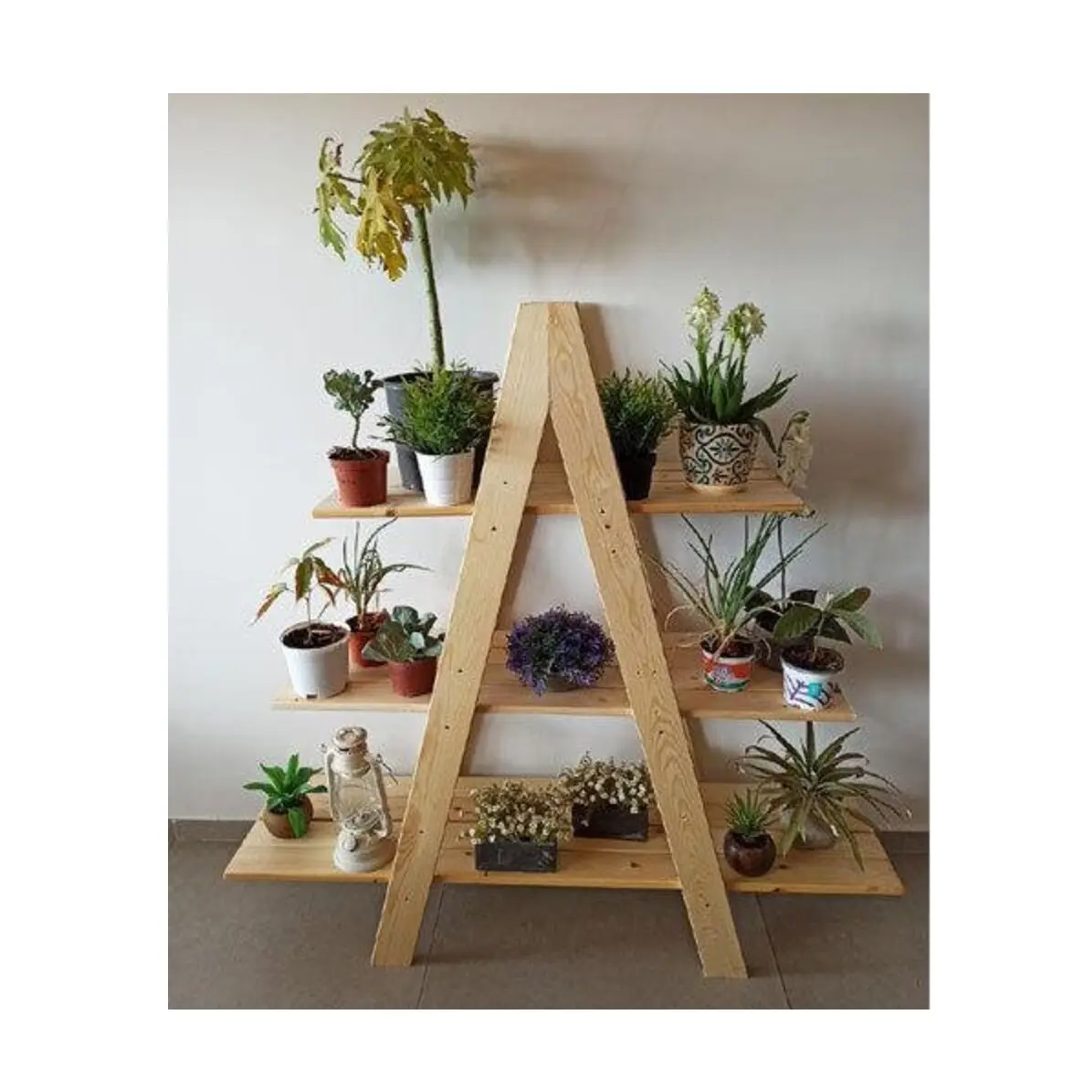 Luxury Modern Design Three Tire Flower Stand Tall Flower Stand for Home Shopping Mall and Office Decoration