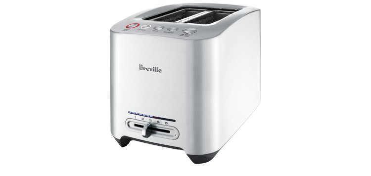 Breville Die-Cast Stainless Steel 2-Slice Smart Toaster