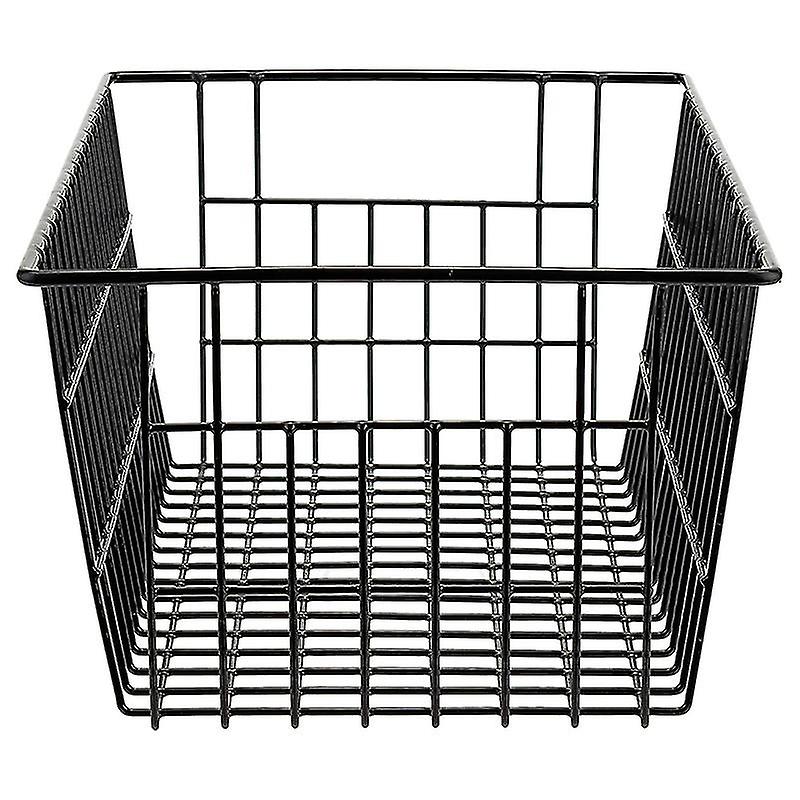 2 Pack Wire Storage Baskets， Farmhouse Metal Wire Basket Freezer Storage Organizer Bins With Handle