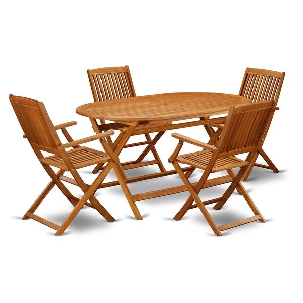 East West Furniture Patio Bistro Dining Furniture Set