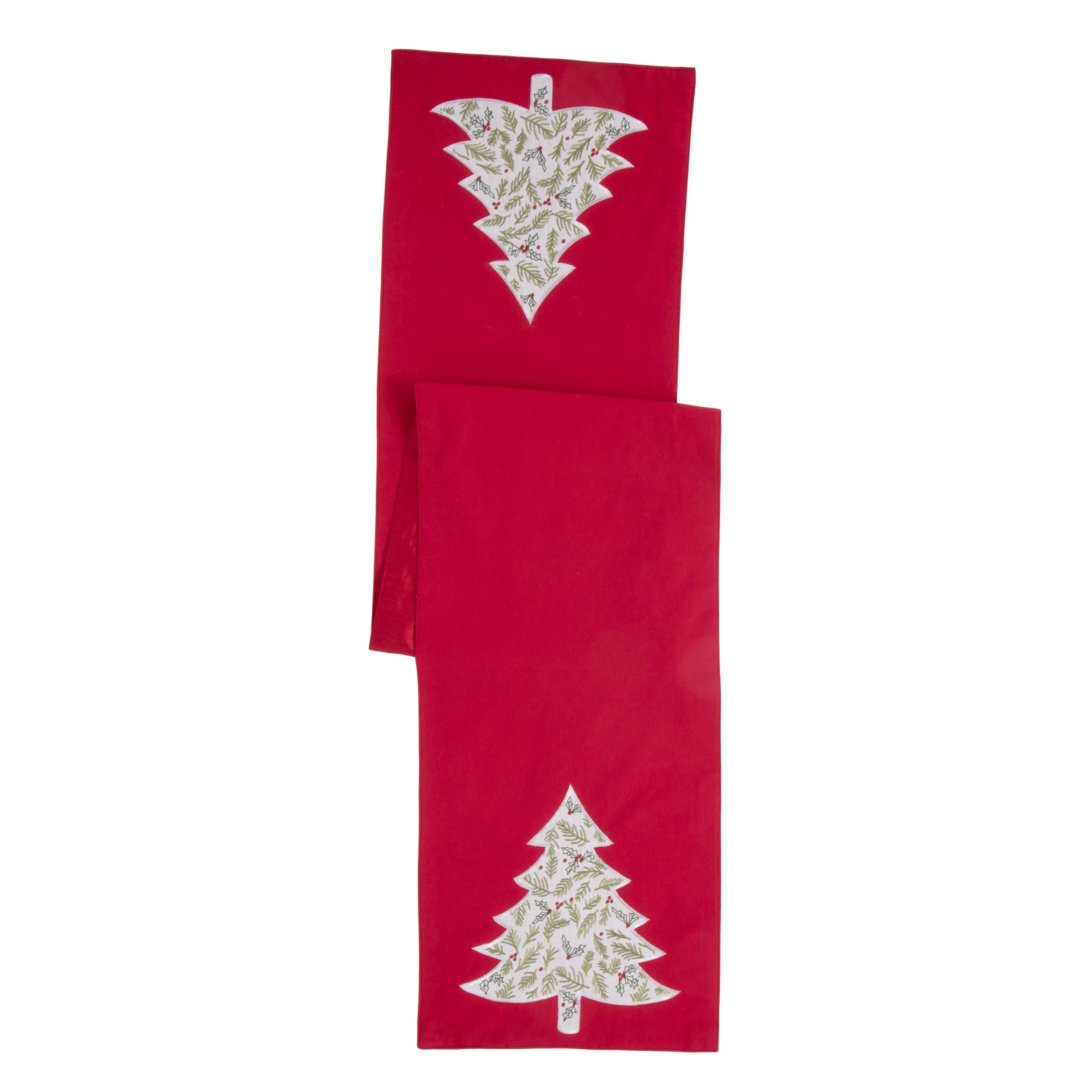 Bayberry Holly & Pine Tree 14x72 Table Runner