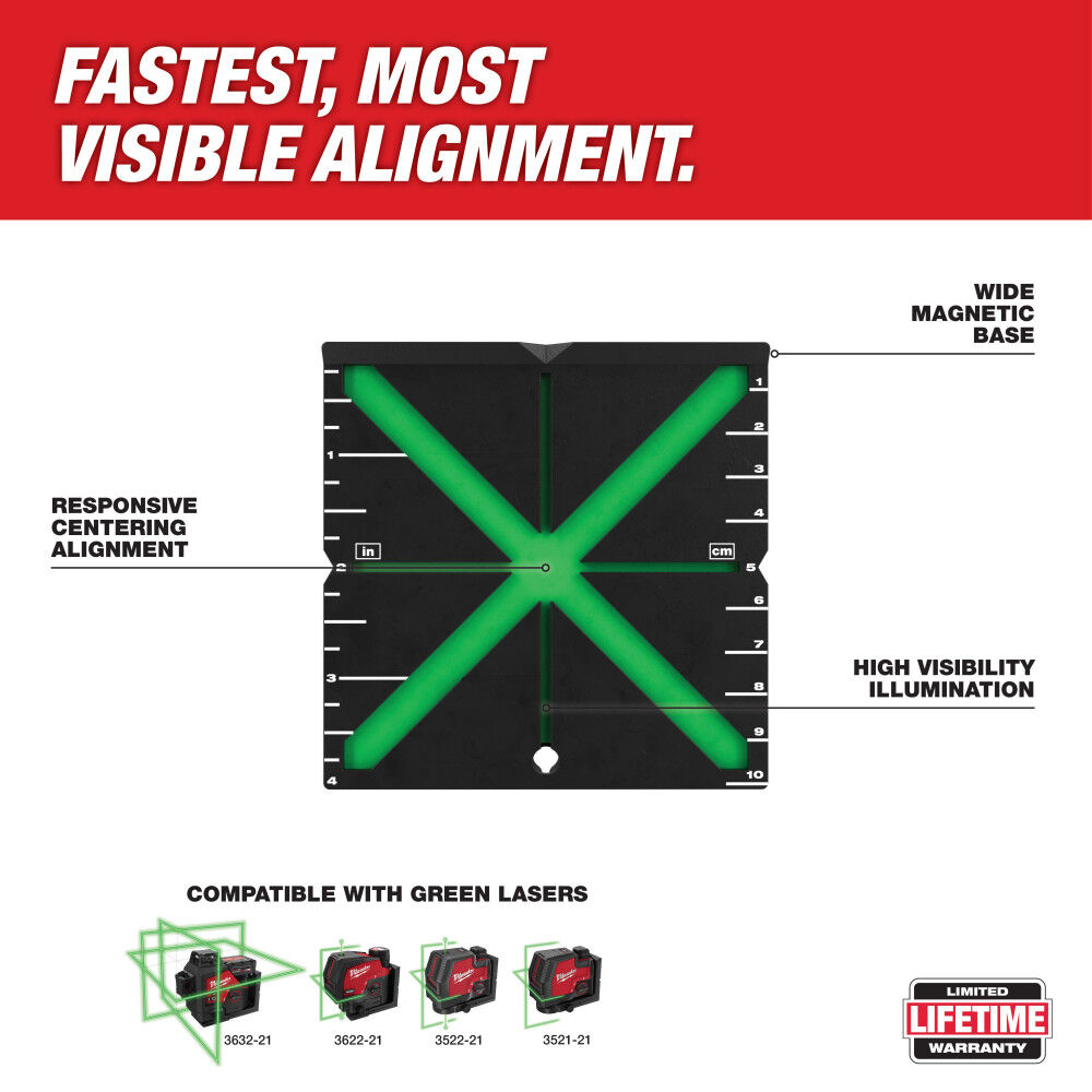 MW Responsive Laser Alignment Target 48-35-1111 from MW