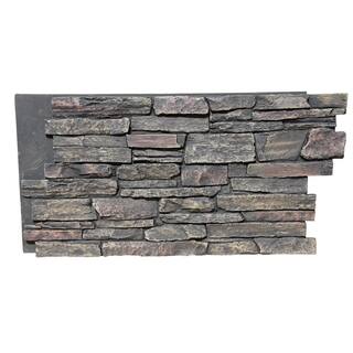TRITAN BP Ledge Stone 48 in. x 24.25 in. Polyurethane Interlocking Siding Panel in Volcanic Ash HL-4843-VAH
