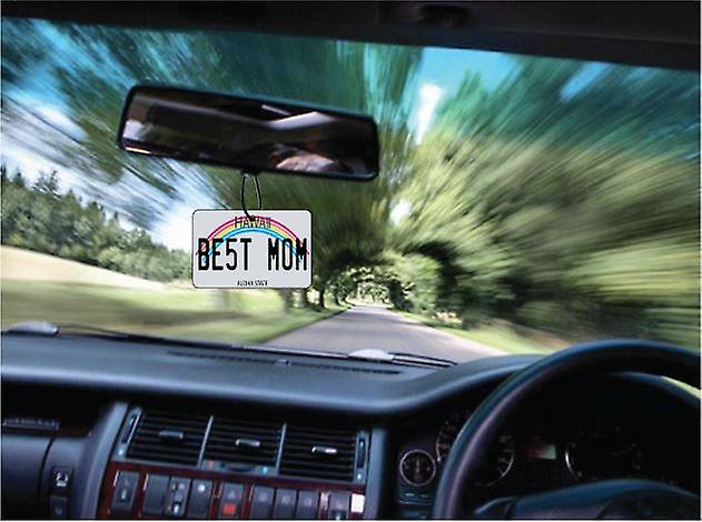 Hawaii - Best Mom License Plate Car Air Freshener