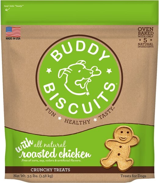 Buddy Biscuits with Roasted Chicken Oven Baked Dog Treats