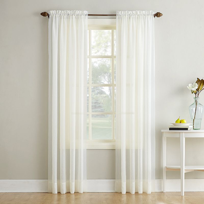 No. 918 Erica Crushed Sheer Voile Window Curtain