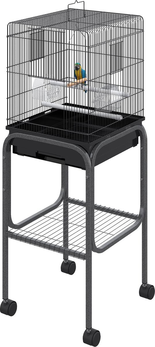 PawHut 44.5-in Metal Indoor Starter Kit Bird Cage