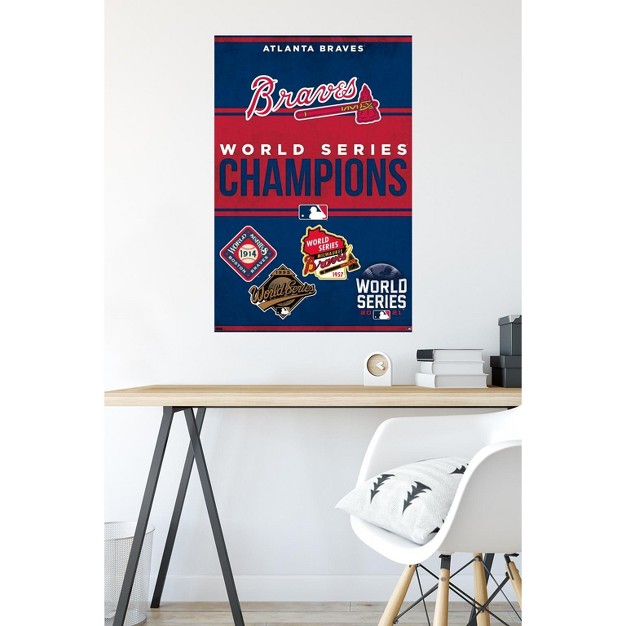 Trends International Mlb Atlanta Braves Champions 23 Unframed Wall Poster Prints