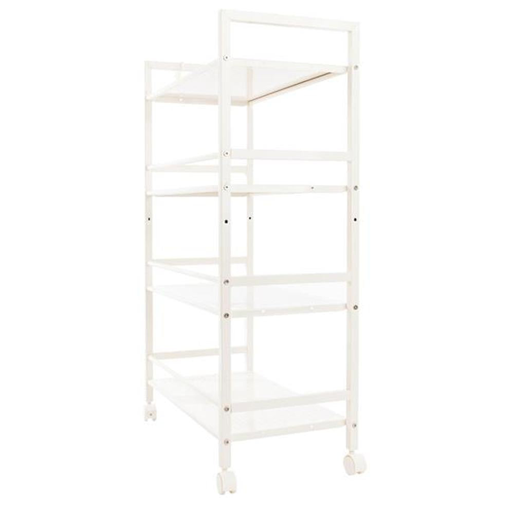 Widen 4-Tier Utility Cart Mesh Rolling Storage Cart Kitchen Storage Cart on Wheels Steel Utility Serving Rack