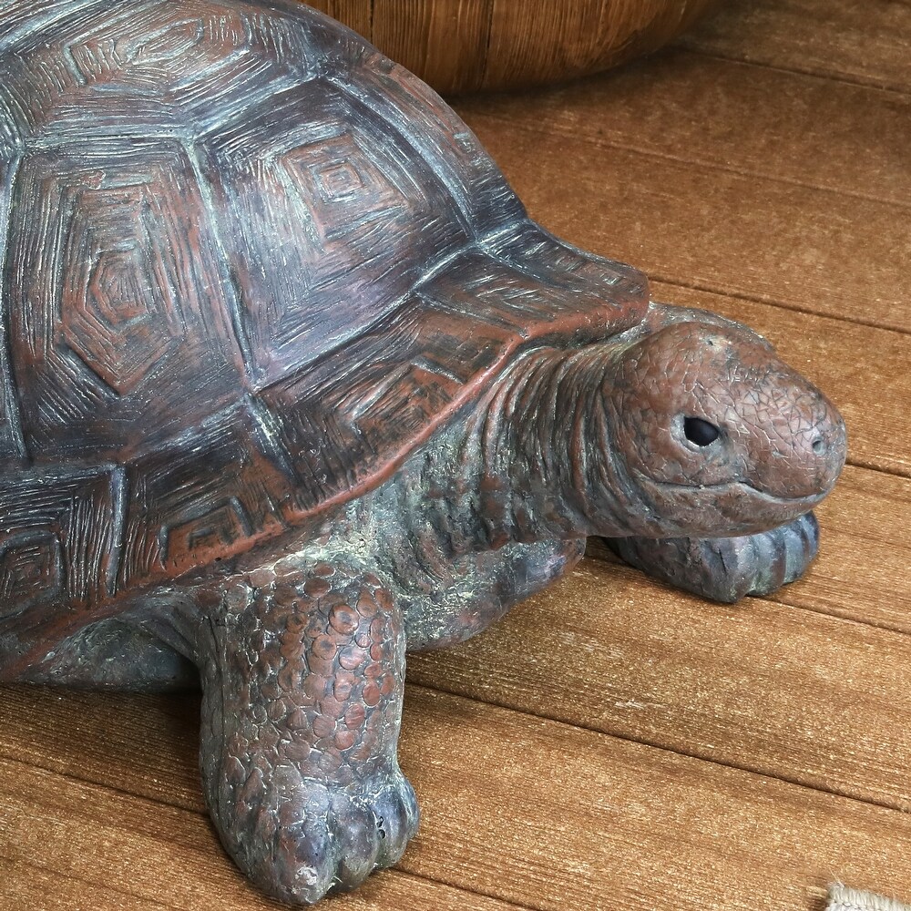 Sunnydaze Talia the Tortoise Indoor/Outdoor Lawn and Garden Statue   29.5\