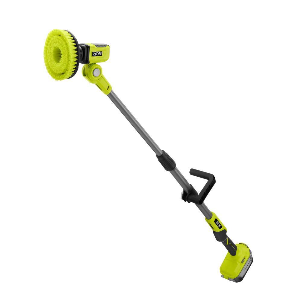 RYOBI ONE+ 18V Cordless Telescoping Power Scrubber (Tool Only) P4500