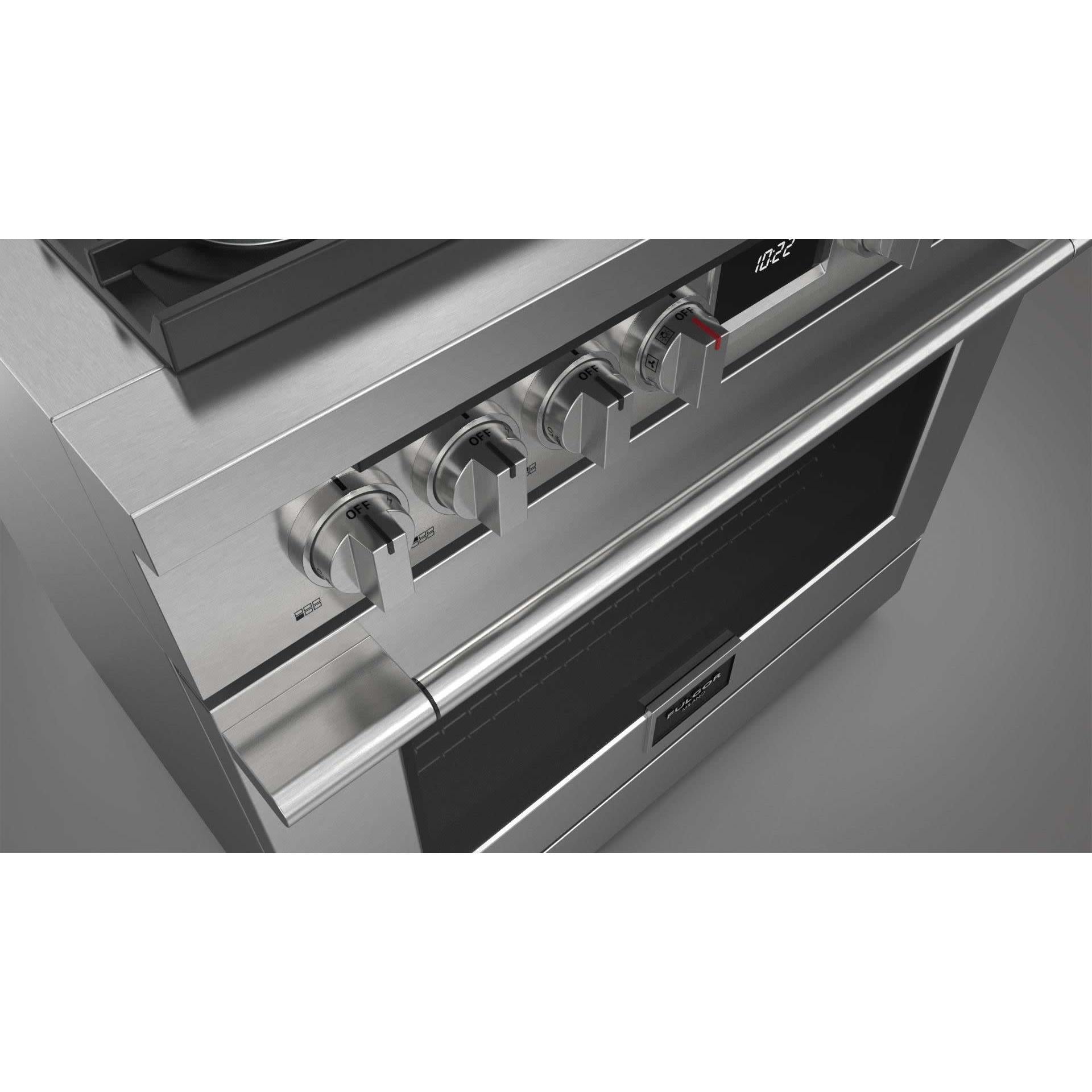 Fulgor Milano 36-inch Freestanding Dual Fuel Range F4PDF366S1