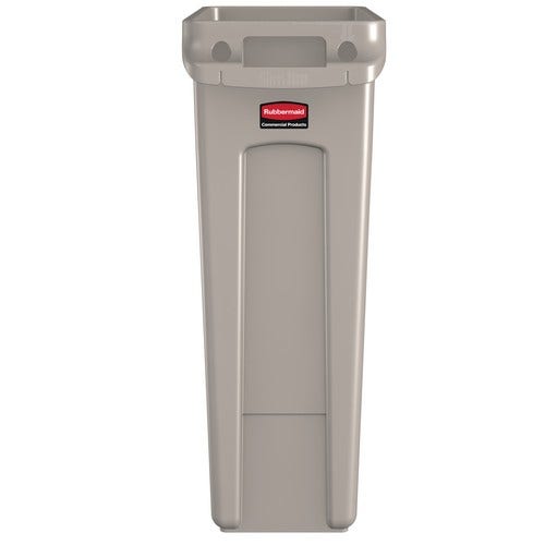 Rubbermaid FG354060BEIG Slim Jim 23-Gallon Trash Container， Beige