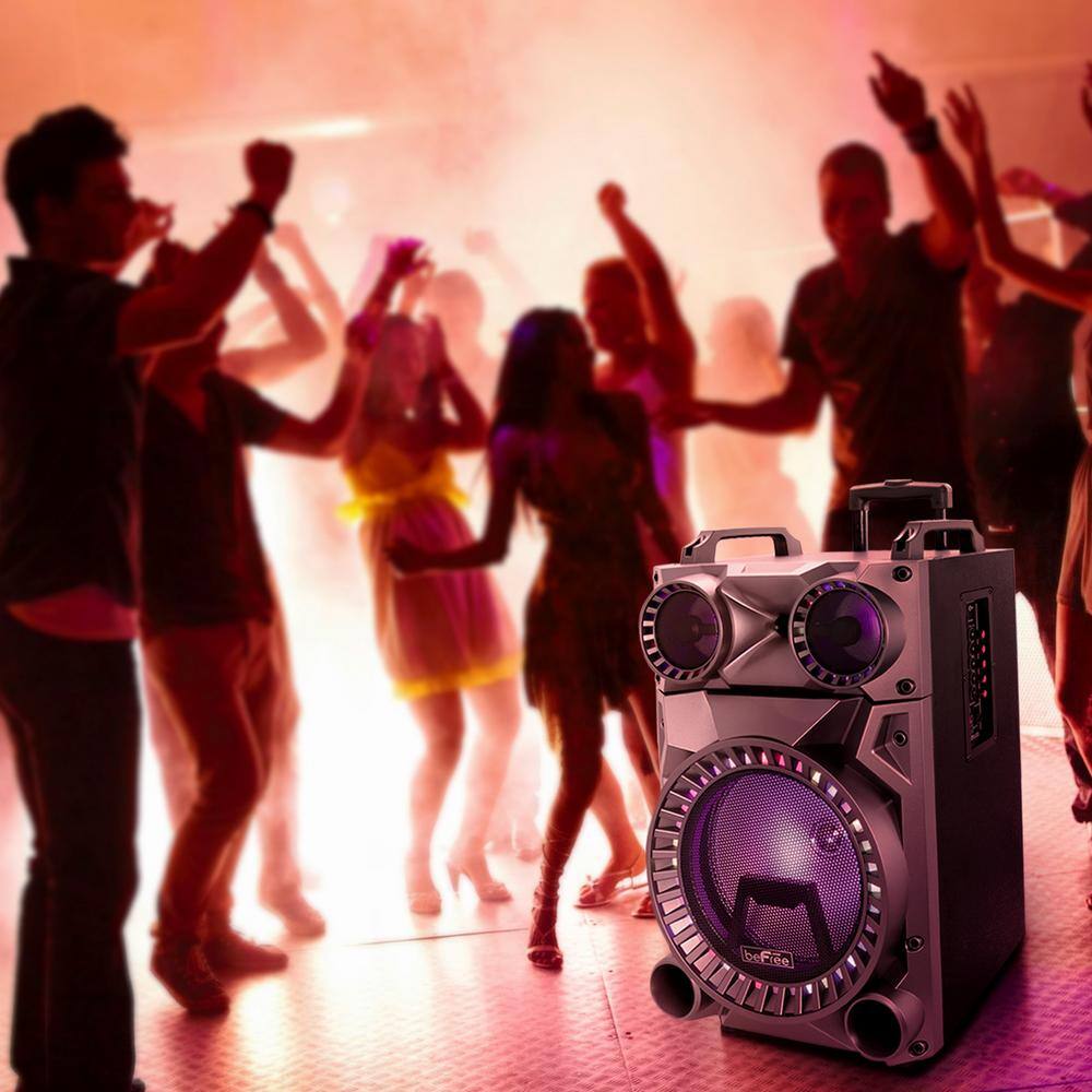 BEFREE SOUND 12 in. Portable Rechargeable Bluetooth Party Speaker 985109242M