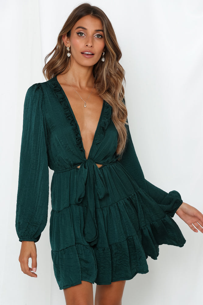 Olimpia Dress Forest Green