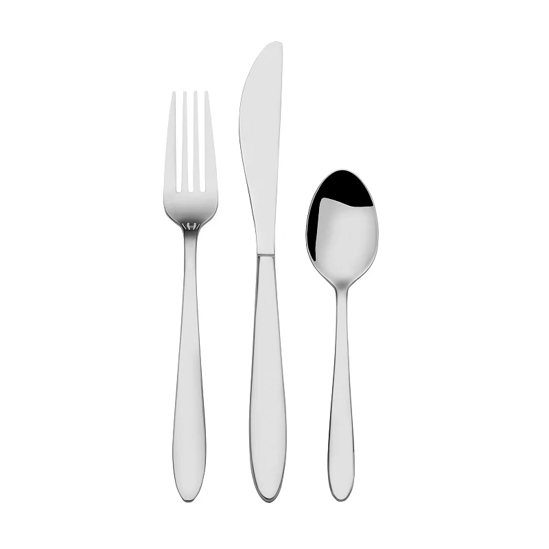 International Home 18.0 Stainless Steel Felice 12-Piece Flatware