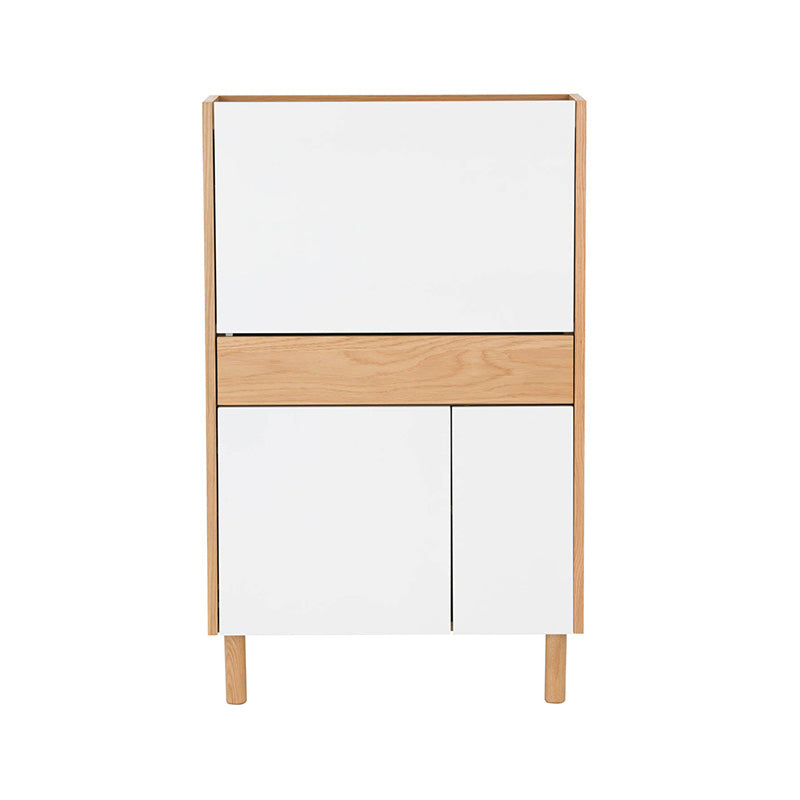 BARTON Study Desk 71cm - Natural & White