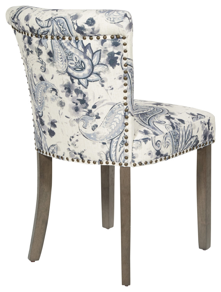 Kendal Dining Chair With Nailhead Detail and Solid Wood Legs   Farmhouse   Dining Chairs   by Office Star Products  Houzz