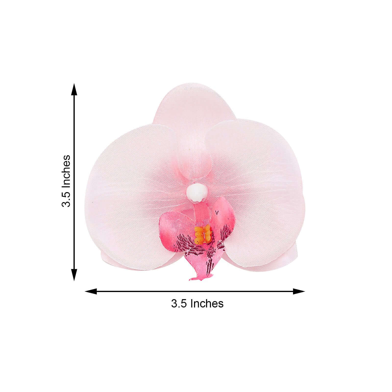 20 Flower Heads Pink Artificial Silk Orchids DIY Crafts 4