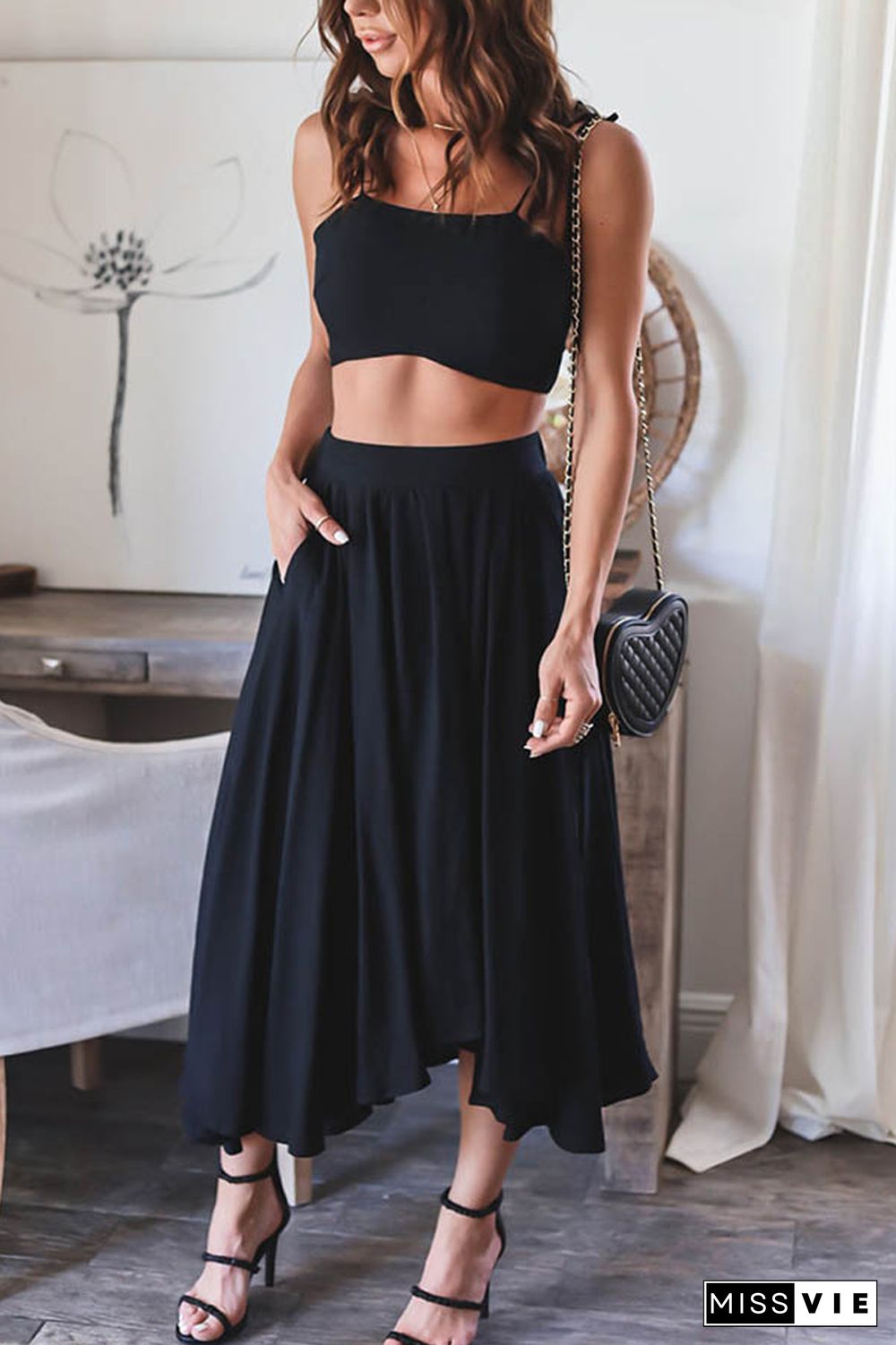 Meant To Be Two Piece Skirt Set