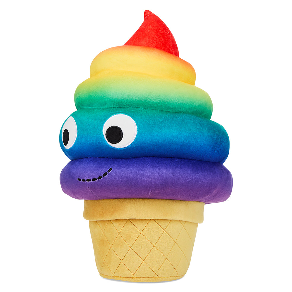 Yummy World Rainbow Soft Serve Sally Ice Cream Cone Plush