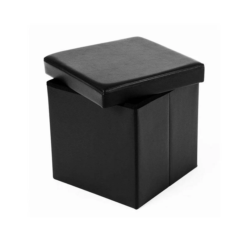 BreeBe Folding Storage Ottoman Cube