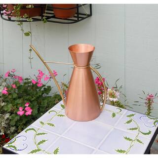 ACHLA DESIGNS 11 in. L Brushed Finished Copper Elegant Garden Watering Carafe WC-07