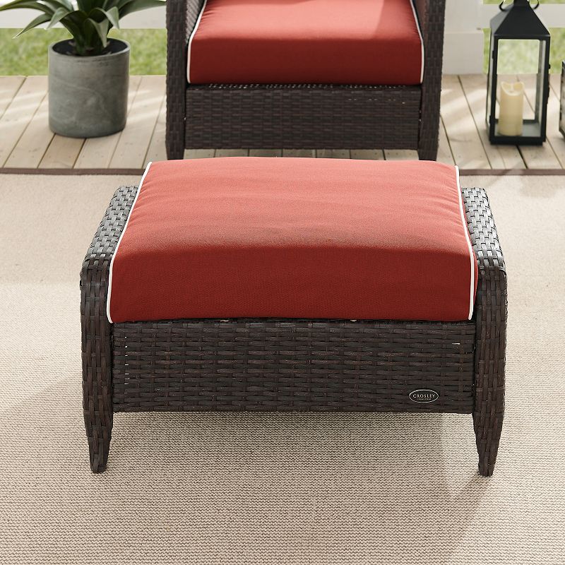 Crosley Kiawah Outdoor Wicker Ottoman