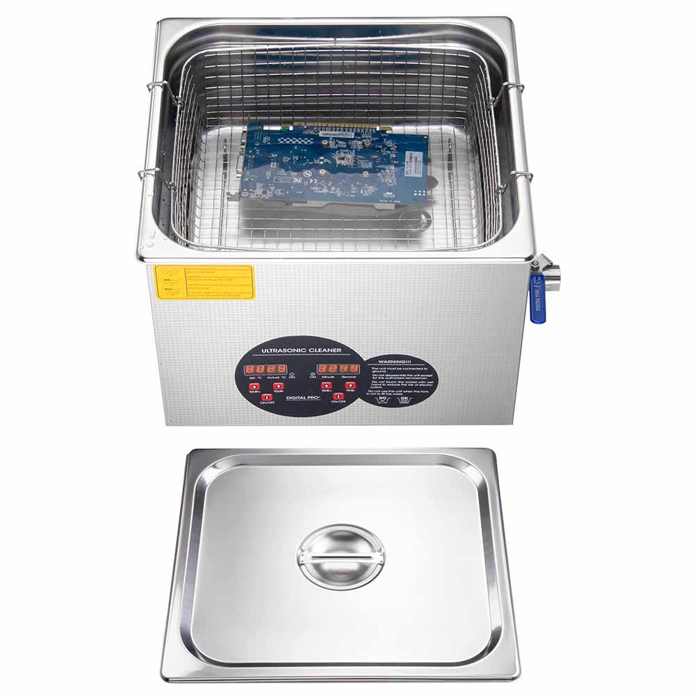 Yescom 15L Stainless Steel Digital Ultrasonic Cleaner Machine