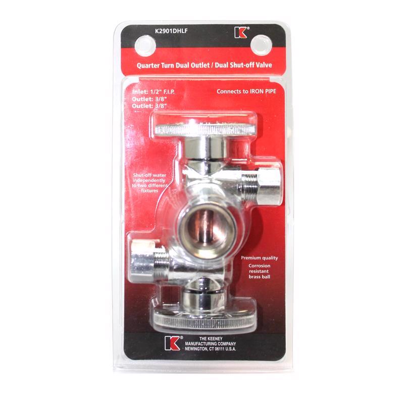 DUAL VALVE 1/2X3/8X3/8