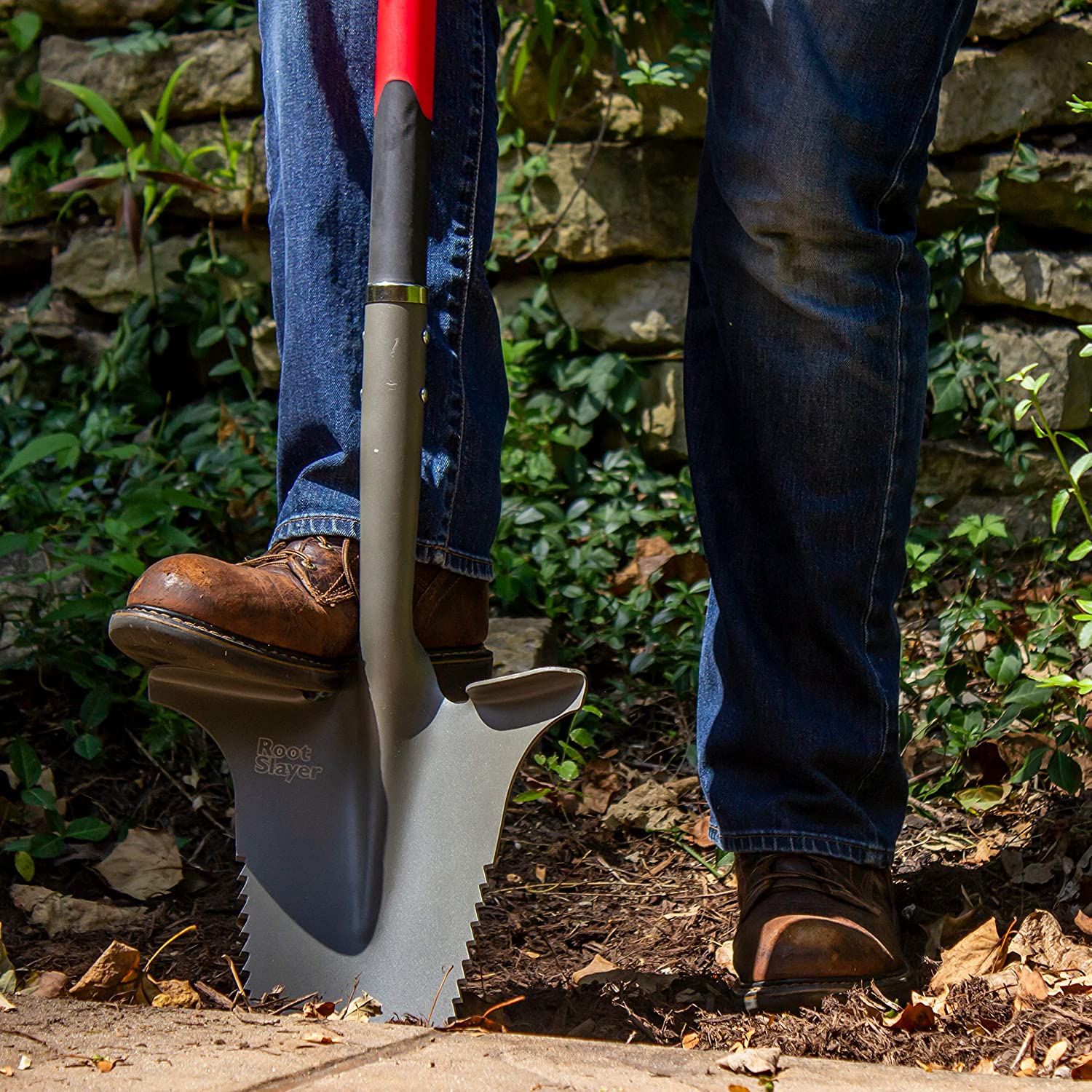 Radius Garden 22011 Root Slayer Shovel， Red