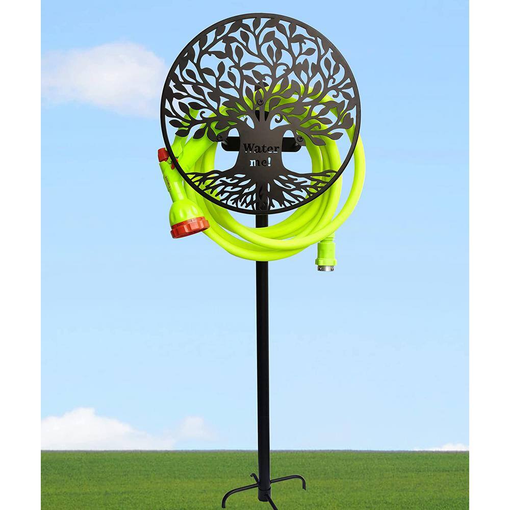 Cubilan Garden Hose Holder Tree Life - Outdoor Hose Hanger Freestanding - Metal Hose Reel Wall Monted for Outside B0B7BJFMQ8