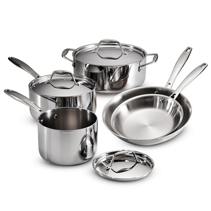 Tramontina Gourmet Tri-Ply Clad 8 Pc Cookware Set