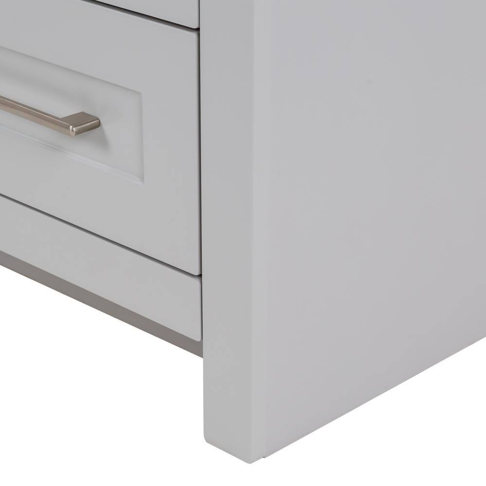 Home Decorators Collection Craye 30 in. W x 21.6 in. D x 34 in. H Bath Vanity Cabinet without Top in Pearl Gray CY30-PG