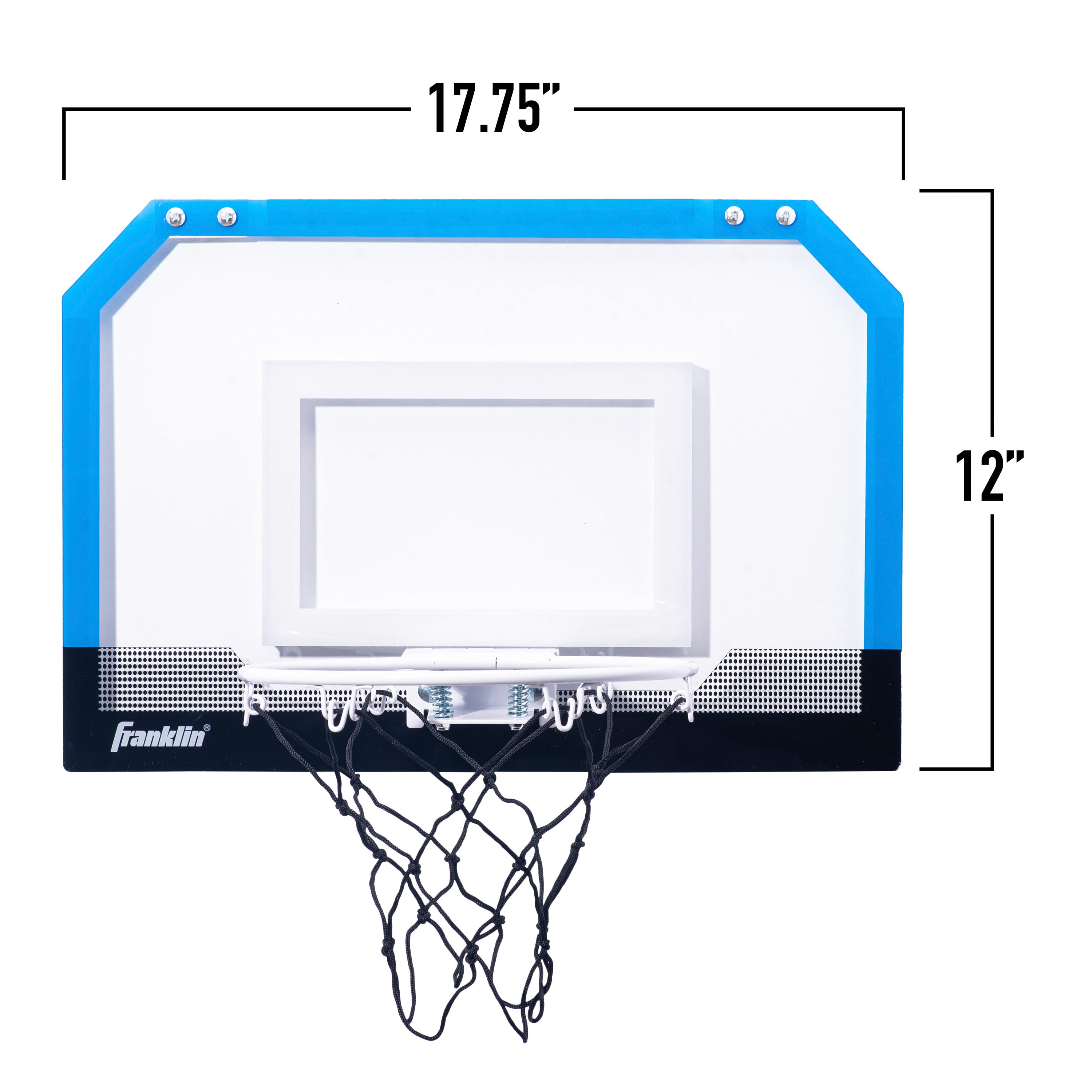 Franklin Sports Over the Door Mini Basketball Hoop + Ball Set - Pro Hoops