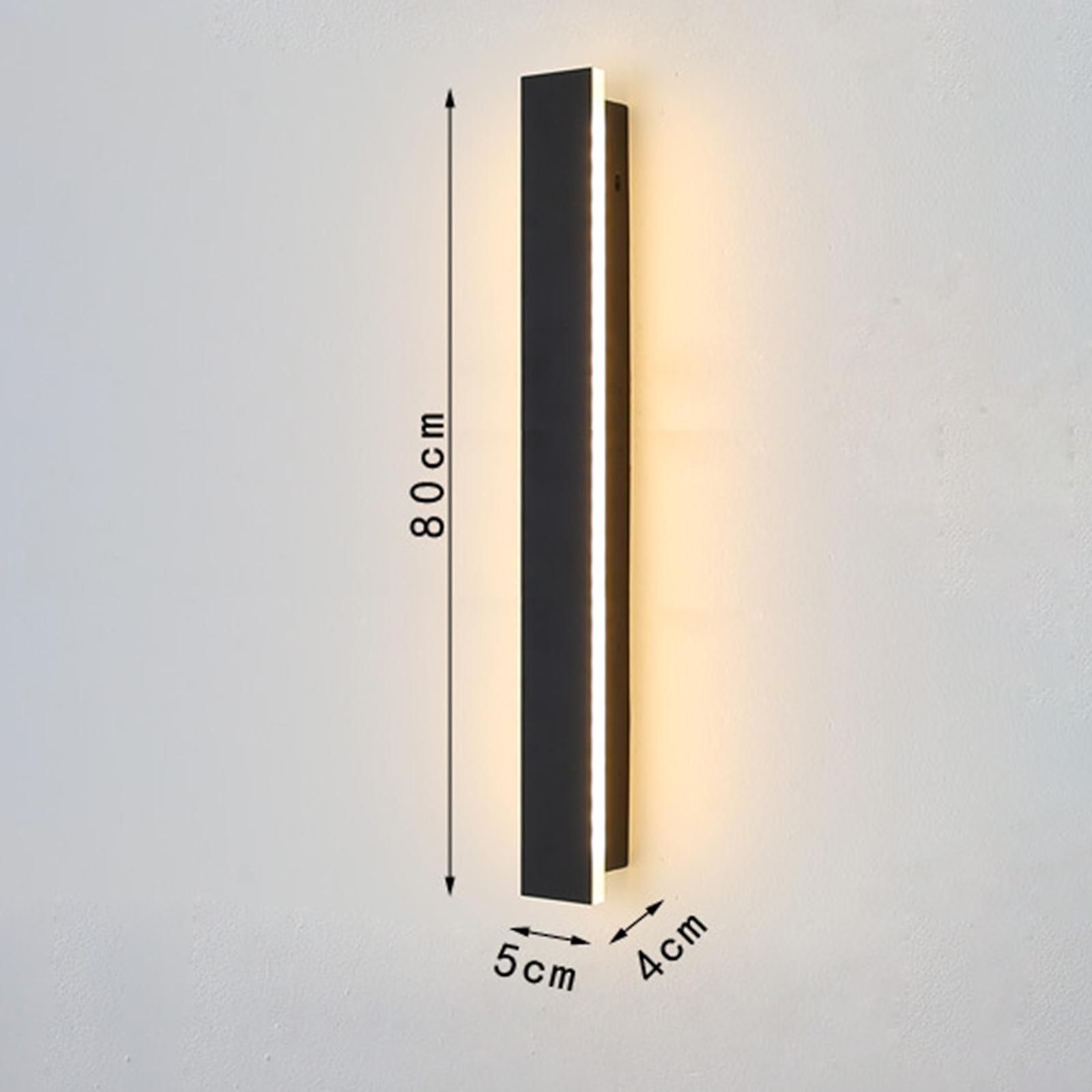 3xmodern Led Wall Light Waterproof Outdoor Wall Lamp Sconce 80cm Warm White